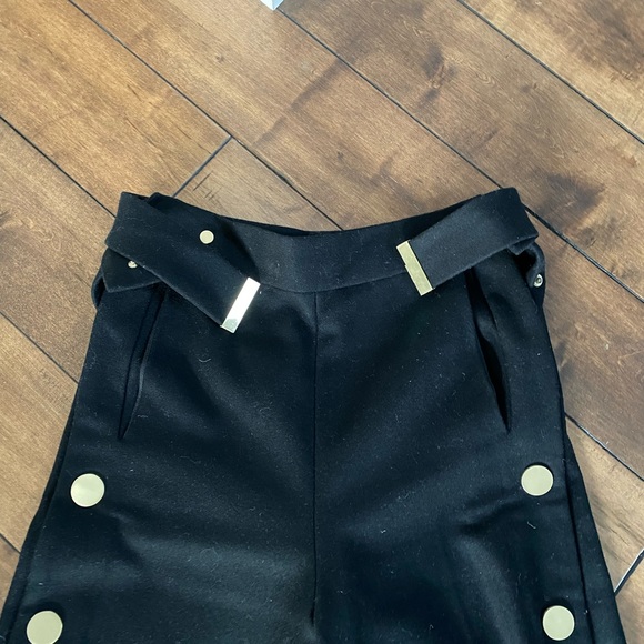 Diane Von Furstenberg Black Size 0 Wool Coulottes - Picture 7 of 8